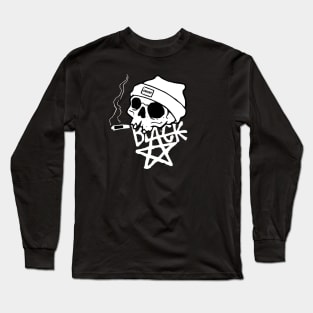 Smoke Skull Black Long Sleeve T-Shirt